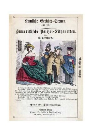 Humoristische Polizei-Silhouetten
