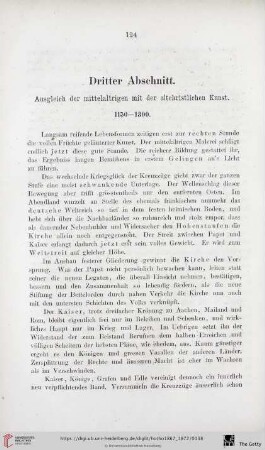 Dritter Abschnitt: Ausgleich der mittelaltrige mit der altchristlichen Kunst 1150-1300