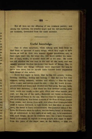 Useful knowledges.