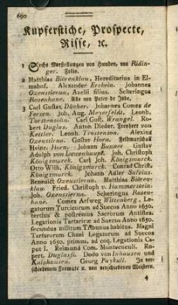 Kupferstiche, Prospecte, Risse, etc.
