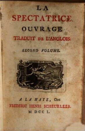 La spectatrice : ouvrage traduit de l'anglois, 2. 1750