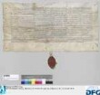 Abt Georius von St. Aegydien zu Nürnberg vidimiert die Urkunde der Bischöfe Gottfried von Würzburg und Sylvester von Chiemsee, des Pfalzgrafen Friedrich, Hanns von Neitperg, Ulrich Riedrer, des römischen Königs, und Graf Jorg von Hennenberg und Jorg Fuchs zu Sweinhaupten, des Bischofs von Würzburg Hofmeister, Jobst von Vennyngen, Deutschordensmeister in deutschen und welchen Landen, Heß Graf zu Leyningen, Peter von Talheim, Hofmeister, und Ulrich von Rosemberg, Marschalle des Pfalzgrafen, Johanns Dustier, des Erzbischofs Friedrich von Salzburg, und Ott Pientzenawer zu Kemnaten und Jacob Püttrich zu Richartshausen, Herzog Albrechts von Bayern Räte, in welchem diese im Namen des römischen Königs die Zwietracht und Fehde zwischen Markgraf Albrecht von Brandenburg einerseits und der Stadt Nürnberg und Konrad von Heydegk andererseits bis zu einem königlichen Spruche vertragen. - Siegler: der Aussteller mit Abteisiegel.