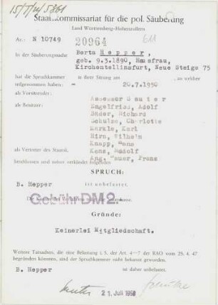 Hepper, Berta