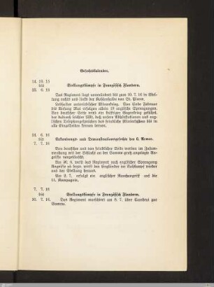 Gefechtskalender