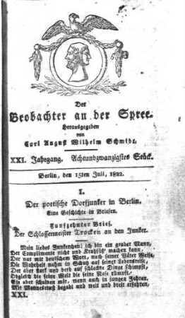 28. Stueck, 15. Juli 1822