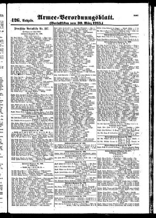 426.Ausgabe. Dienstag, 30. März 1915