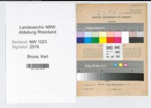Entnazifizierung Karl Brune , geb. 05.03.1886 (Schreiner)