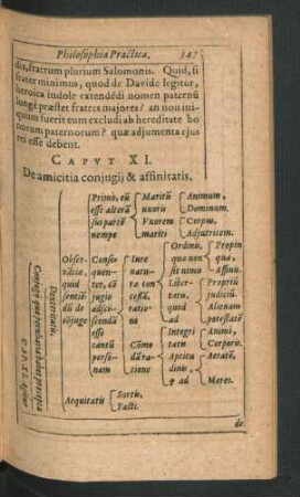 Caput XI. De amicitia coniugii & affinitatis.
