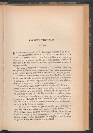 Perfiles vegetales