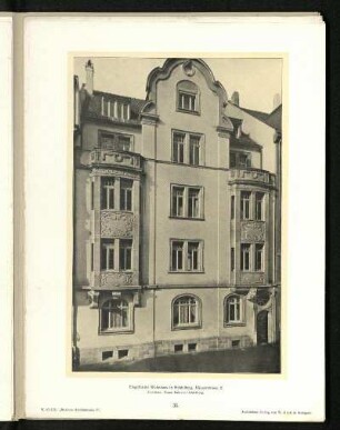 Eingebautes Wohnhaus in Heidelberg, Häuserstraße 2. Außenansicht.