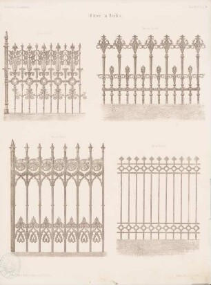 Gitter, Berlin: Ansichten (aus: Architektonisches Skizzenbuch, H. 27, 1856)