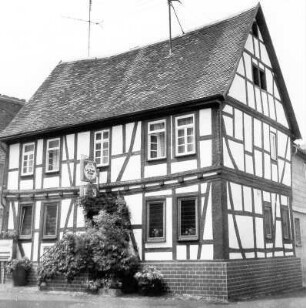 Fachwerkwohnhaus; Nidda, Schloßgasse 14