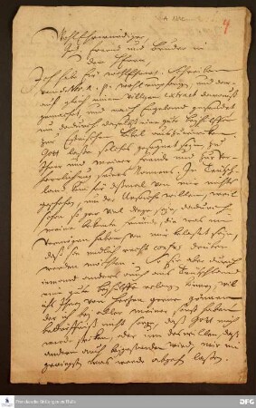 Brief von August Hermann Francke an Henrich Gutslaff.