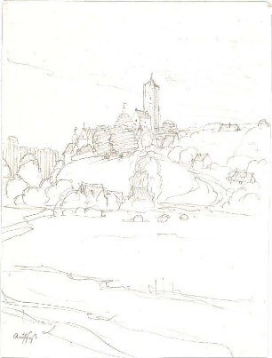 Hoffstadt, Friedrich; Kassette 1: Burgen (1021-1073) - Aufseß (Perspektive)