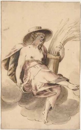 Allegorische weibliche Figur des Sommers