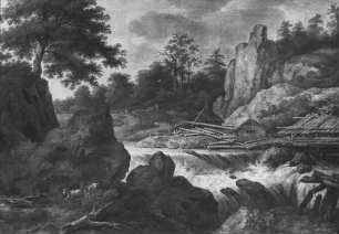 Allart van Everdingen (1621-1675), Die Sägemühle, Kunsthistorisches Museum Wien