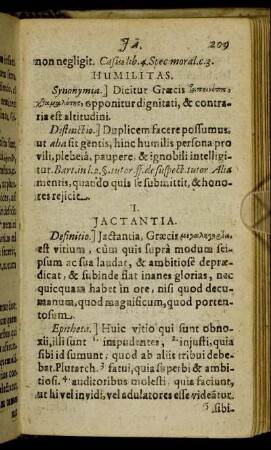 Jactantia. - Juvenis.