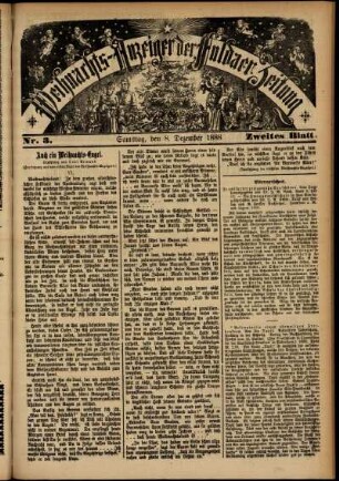 Vierte Ausgabe vom Samstag, den 08. Dezember 1888.