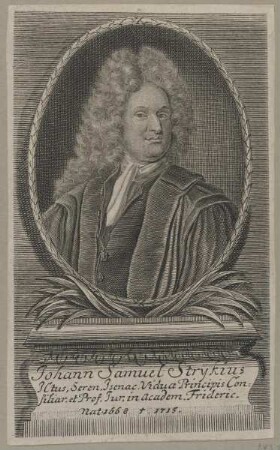 Bildnis des Johann Samuel Strykius
