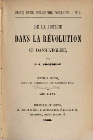 De la justice dans la révolution et dans l'église, 3. Les biens