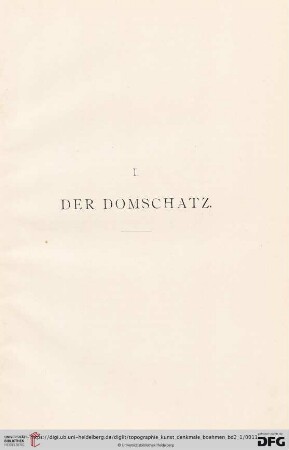 I. Der Domschatz
