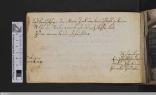 Eintrag von Heinrike Breunlin im Stammbuch Clemens Christoph Camerer