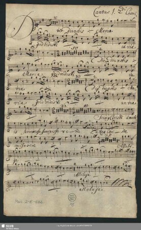 Cantus 1. 2di Chori.