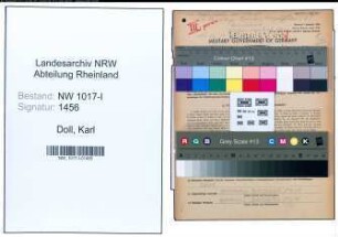 Entnazifizierung Karl Doll , geb. 20.10.1894 (Kaufmann)