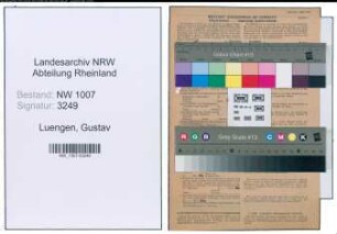 Entnazifizierung Gustav Luengen , geb. 07.05.1907 (Techn.Zeichner)