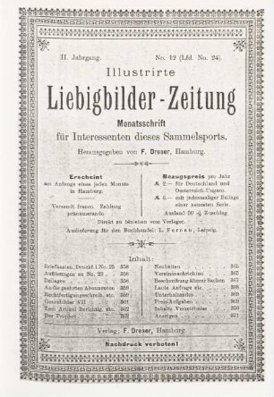 II. Jahrgang. No. 12 (Lfd. No. 24). (Hamburg, 1. December 1897.)