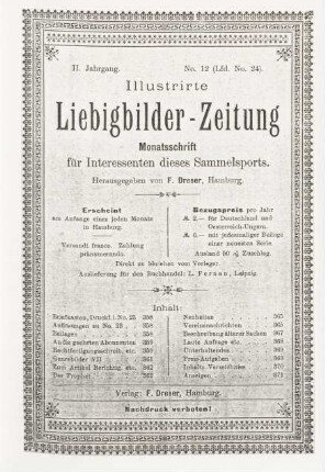 II. Jahrgang. No. 12 (Lfd. No. 24). (Hamburg, 1. December 1897.)