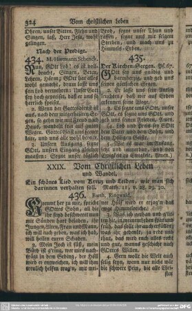 XXIX. Vom christlichen Leben und Wandel