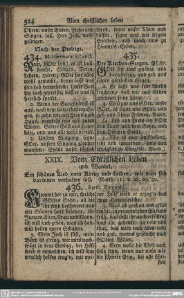 XXIX. Vom christlichen Leben und Wandel