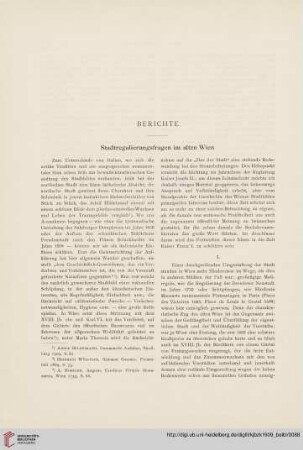 Stadtregulierungsfragen im alten Wien