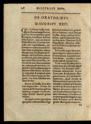 De Oratoribus. Discursus XXIV.