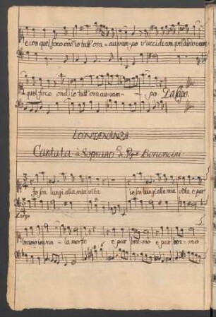 La Lontananza; S, b; a-Moll