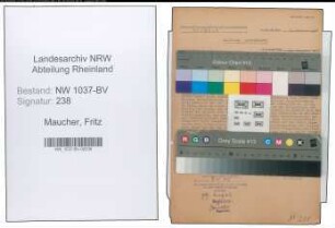 Entnazifizierung Fritz Maucher , geb. 24.12.1897 (Regierungsrat)