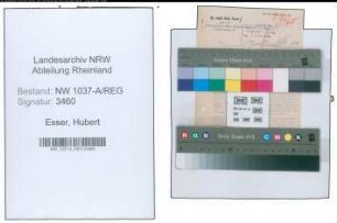 Entnazifizierung Hubert Esser , geb. 00.00.0000 (Arzt)