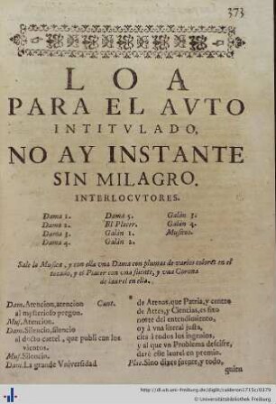 Loa para el Auto No ay Instante sin Milagro.