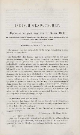 Algemeene vergadering van 16 Maart 1880