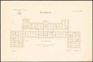 Schullehrer-Seminar, Ragnit Hauptgebäude: Grundriss KG 1:100