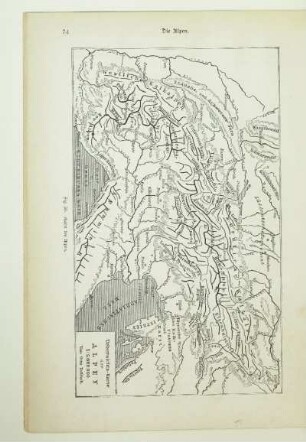 Übersichts-Karte der Alpen