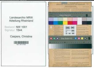 Entnazifizierung Christine Caspers, geb. 10.09.1892 (Kauffrau)