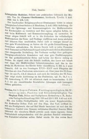 629-630 [Rezension] Fink, Stephan, Supra Petram