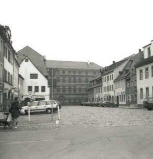 Penig. Schloßplatz. Blick zum Neuen Schloss
