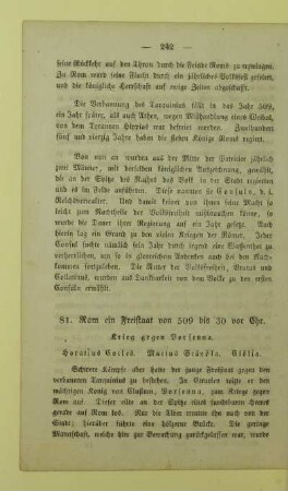 Rom ein Freistaat von 509 bis 30 vor Chr