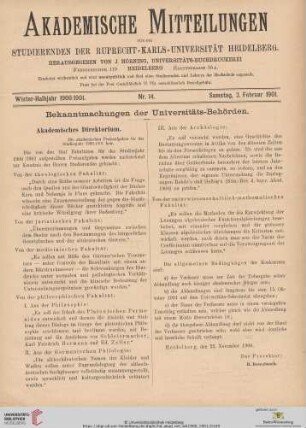 Nr. 14 (2. Februar 1901)