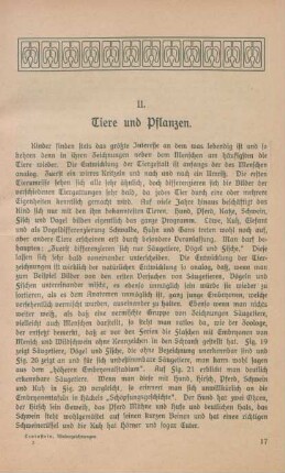 II. Tiere und Pflanzen