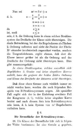 § 6. Die Brennfläche der R-Strahlensysteme