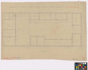 Vehrte (Landkreis Osnabrück): Hof Meyer Zu Hage. Wohnhaus mit Stall (Grundriss des Erdgeschosses)